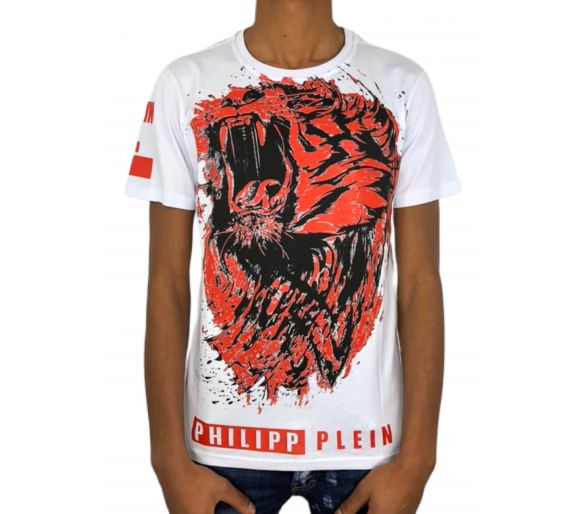 Philipp plein T-shirt Round Neck SS "Lion roar"