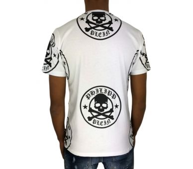 Philipp plein T-shirt Round Neck SS "Plum"