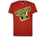 DSQUARED2 T-shirt rouge/jaune