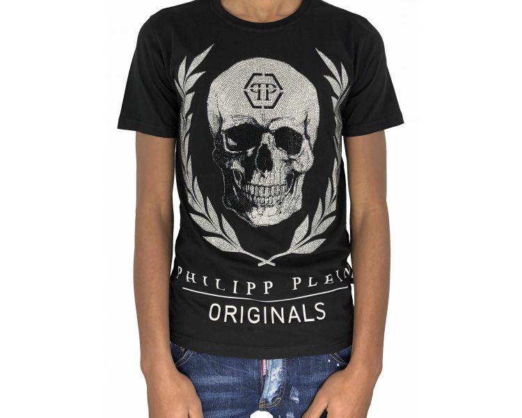 Philipp plein T-shirt Round Neck SS "Bone"