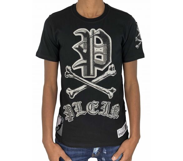 Philipp plein T-shirt Round Neck SS "Mint" 02 Black