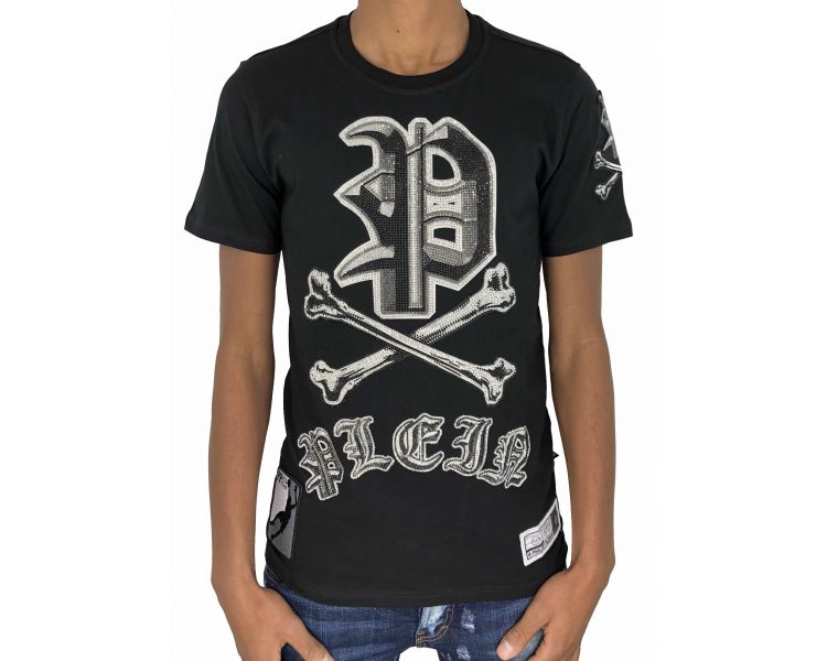 Philipp plein T-shirt Round Neck SS "Mint" 02 Black