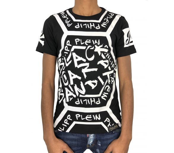 Philipp plein T-shirt Round Neck SS "Black card"