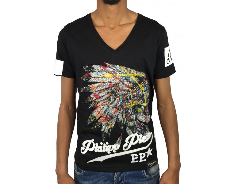 T-Shirt V-Neck "Awan“ philipp plein