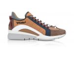 DSQUARED2 Sneakers Basses Homme en Nylon et Caoutchouc Marron